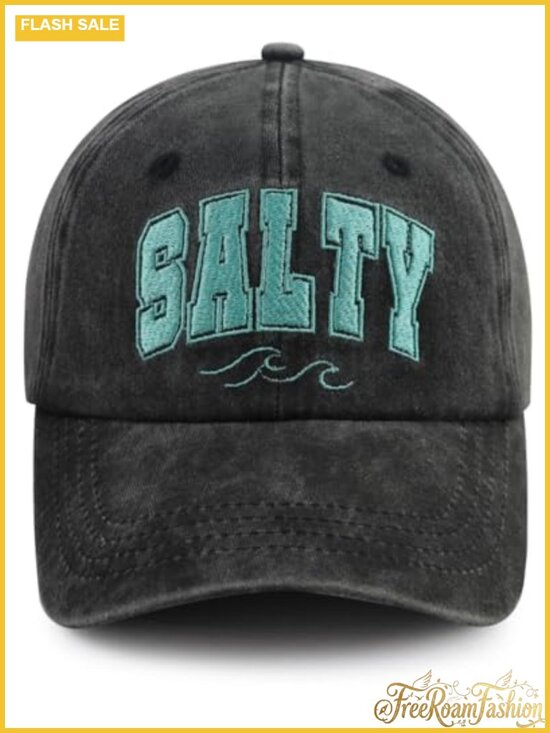 Accessories - Embroidered Cotton Adjustable Baseball Cap Funny Beach Hat